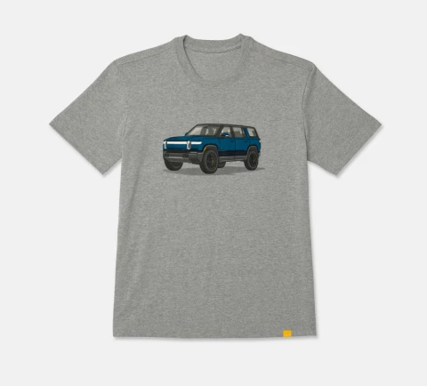 Rivian R1S t-shirt gift for person who likes electric cars