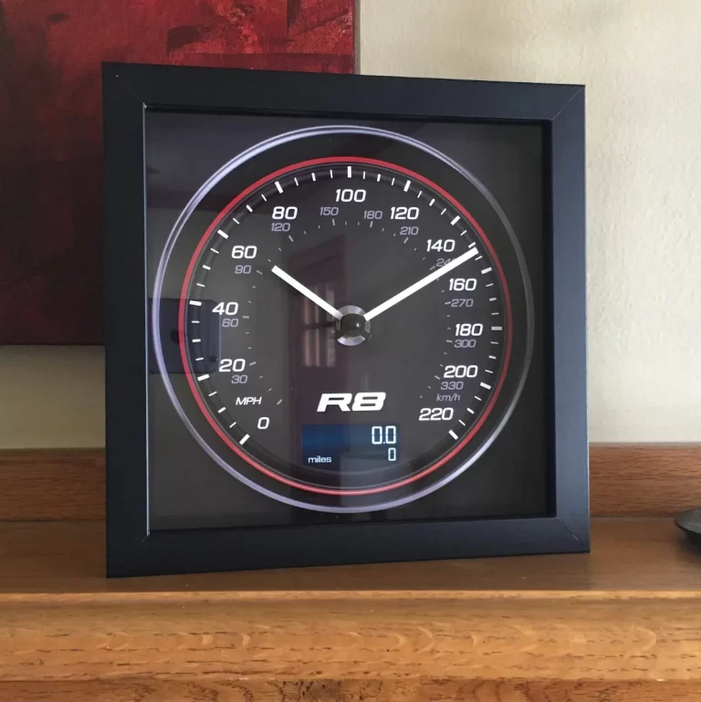 Audi GIft for Owners R8 Speedometer Clock