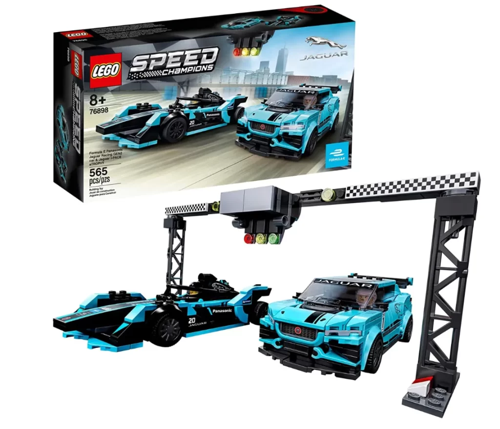 Jaguar gift gearhead formula e and I-Pace LEGO