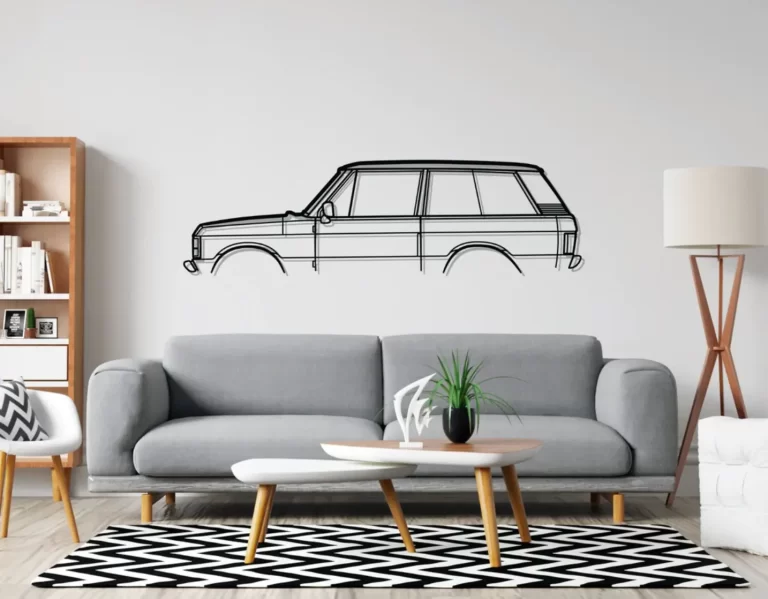 Range Rover lover gifts gearhead wall art silhouette