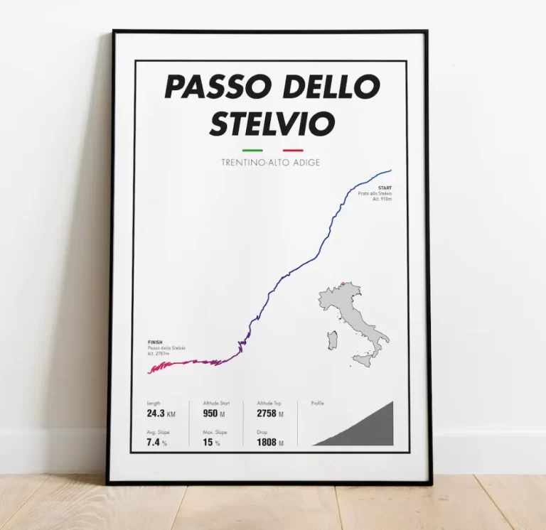 Alfa Romeo Stelvio Pass poster gift