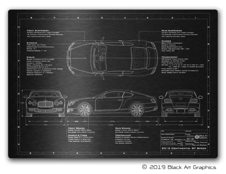 Bentley gift Blueprints