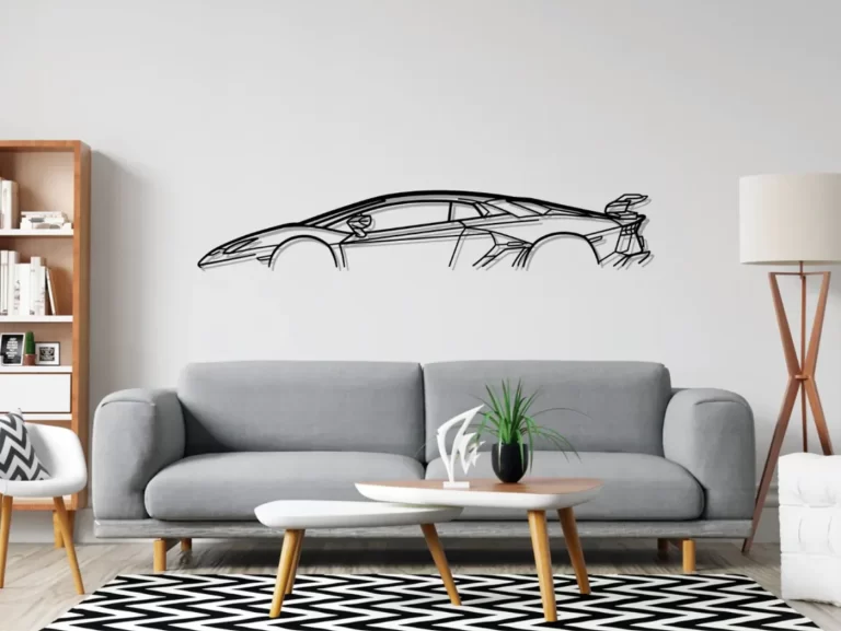 Lamborghini Gifts Wall silhouette