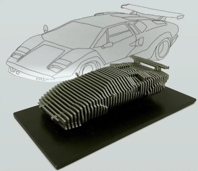 Lamborghini Gifts slice sculpture
